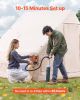 Inflatable Tent With Pump, Glamping Tents For 4-6 Person