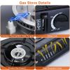 3300W Portable Camping Stove Butane Canister Dual Fuel Burner Piezo Electric Ignition Single Burner with Automatic Tank Ejection Overpressure Cut