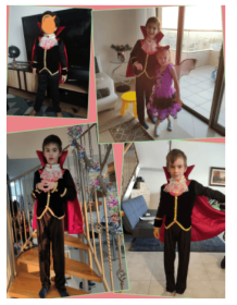 Kids Child Scary Gothic Boys Vampire Dracula Costumes Halloween Purim Carnival Role Play Horrible Party Dress Up