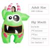 Big Mouth Green Monster Inflatable costume Cosplay Funny Blow Up Suit Party Fancy Dress Halloween Costume for Adult Kids