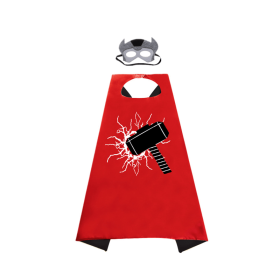 Newest Superhero Kids Capes and Masks Spiderman Costume Double Cape Superhero Kids Cosplay 3-12 Year Old Boy Halloween Gift