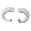 White Plastic Sheep Horn Hair Clip Cosplay Animal Headdress Gothic Halloween Costume Hair Clips Dress Up