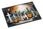 Boxer Spooky Halloween Doormat Front Door Mat Indoor Outdoor Rugs for Entryway, Non Slip Washable Low Pile, 24H X 36W