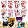 12Pcs Halloween Popcorn Box 3 Designs Spooky Halloween Trick or Treat Boxes Bloody Theme Party Favor Snack Boxes Candy Cookie Container Paper Boxes fo