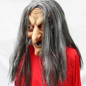 Realistic Old Man Latex Mask - Creepy Witch Mask for Halloween & Scary Costumes