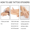 Halloween Tattoo Stickers Halloween Horror Party Makeup Holiday Decorative Mouth Tattoo Stickers