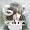 White Plastic Sheep Horn Hair Clip Cosplay Animal Headdress Gothic Halloween Costume Hair Clips Dress Up