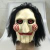 Halloween Party Costume Latex Horror Saw Mask Movie Horror The Puppet Jigsaw Full Head Mask Fancy Dress Party Accessories