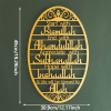 Beautiful 'Begin With Bismillah' Metal Wall Art - Elegant Home Decor for Study Room, Bedroom & More - Perfect Housewarming Gift & Islamic Decor (1 PC)