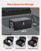 20"x12"x9.5" Heavy Duty Aluminum Truck Bed Tool Box for Pickup RV Black