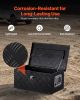 20"x12"x9.5" Heavy Duty Aluminum Truck Bed Tool Box for Pickup RV Black