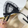 3 Pcs Random Style Black Lace Cat Ear Hairband Masquerade Halloween Party Cosplay Costume Headband