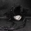 Black Lace Maid Cat Ears Headband Cosplay Plush Cute Cat Headband Anime Halloween Costume Dress Up
