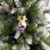 5 Pcs Christmas Silver Disco Mirror Ball with Rope Reflective Mirror Ball Hanging Bright Elk Horns Xmas Ball Ornament for Christmas Tree Birthday Wedd