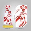 50 PCS Halloween Bloody Treat Bags with Twists Halloween Bloody Hand Pumpkin Themed Cellophane Candy Goodie Bags Ties for Halloween Horror Bloody Them