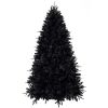 4ft PE/PVC Mixed Black Tree With Led Lights Hinged Environmentally Friendly Fireproof Artificial Halloween Tree