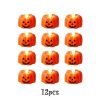 12/24pcs Halloween Pumpkin Candle Light Pumpkin Lantern Lamp Ornaments Ghost Festival Props Halloween Party Supplies Home Decor