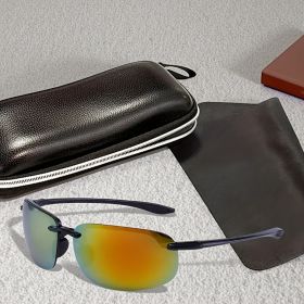 "Polarized Pilot Sunglasses - Sport Sunglasses for Fishing Golf Surfing Driving UV400 Protection" (Color: c6)