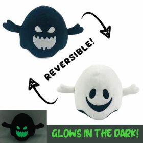 Halloween Luminous Plush Toys Creative Cute Reversible (Color: Ghost, size: 10CM)