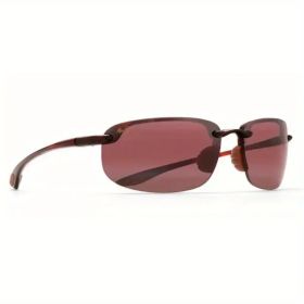 Polarized Pilot Fashion Sunglasses - Suitable for sports, fishing, golf, surfing and driving (Color: Red lens brown legs)