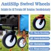 Minimeetall Colorful Collapsible Foldable Wagon Cart with strapping system, Beach Wagon